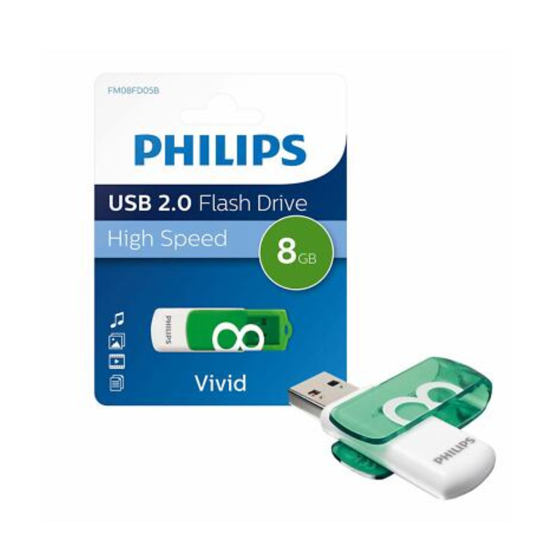 Pendrive Philips USB 8GB Vivid 2.0