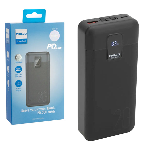 Powerbank Philco PBK25-20K 20.000 mAh 22,5 W