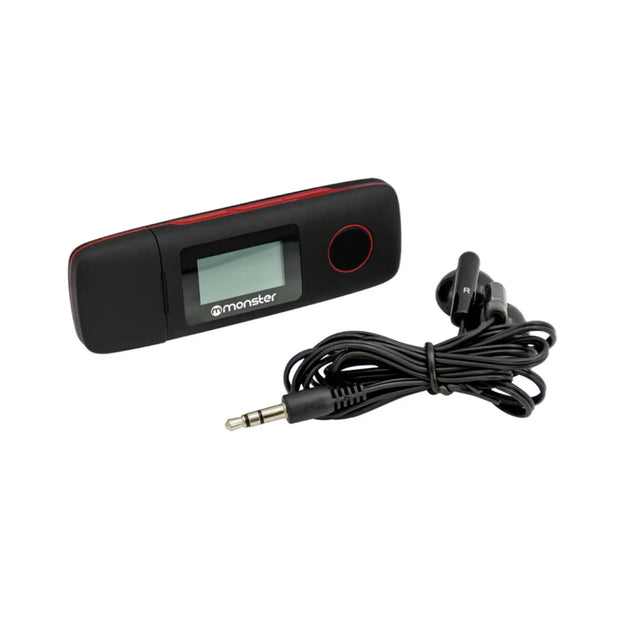 Reproductor MP3 Monster 087RD Rojo 16GB Radio FM MicroSD 64GB Grabador de Voz
