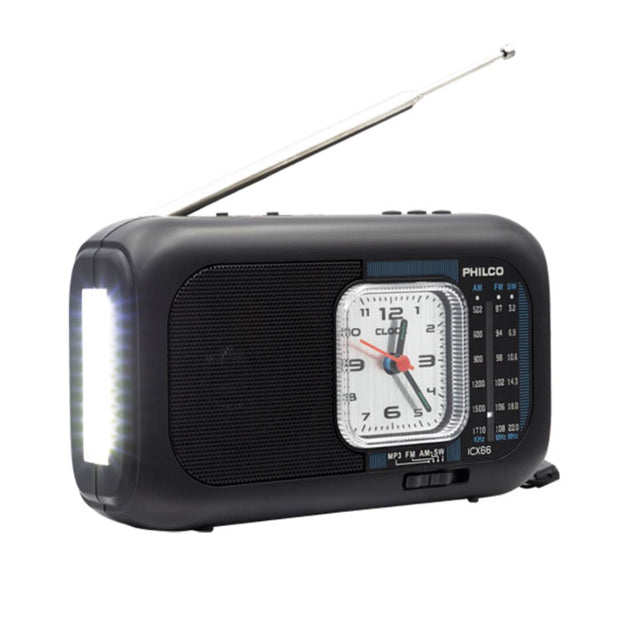 RADIO BT AM/FM/SW PANEL SOLAR + LINTERNA PHILCO ICX66