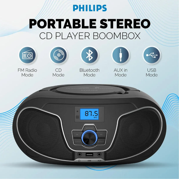 RADIO CD BT BOOMBOX SERIE 3000 PHILIPS TAZ3300B