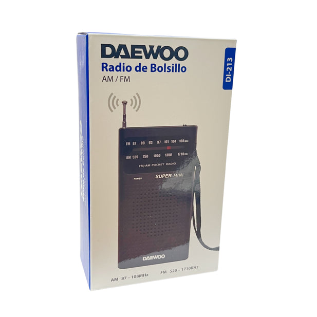 RADIO DE BOLSILLO AM/FM DI-213 DAEWOO