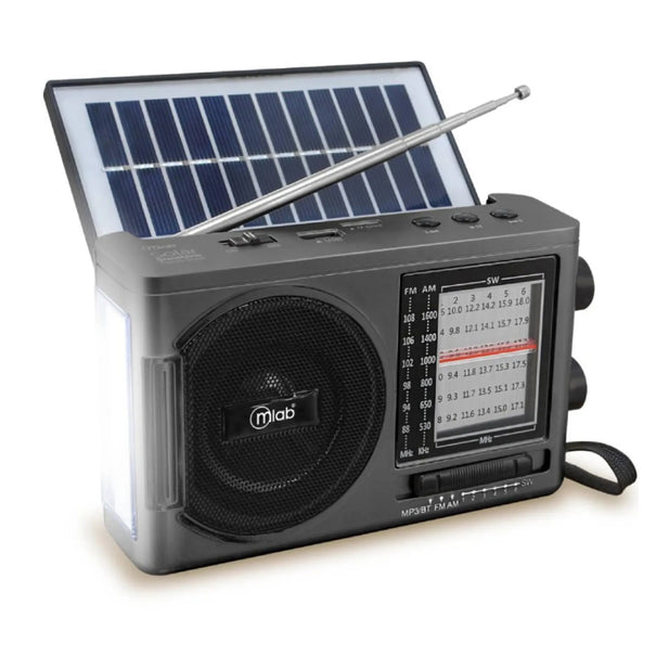 RADIO RECARGABLE SOLAR SUNSHINE GRIS MLAB 9484