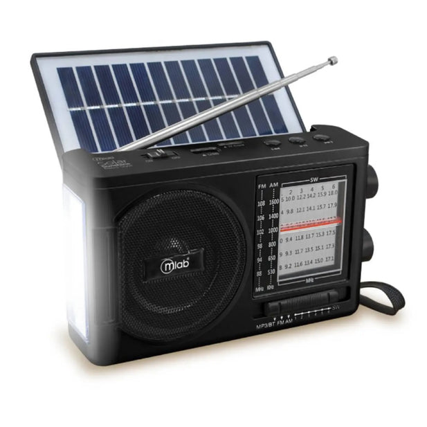 RADIO RECARGABLE SOLAR SUNSHINE NEGRO MLAB 9460