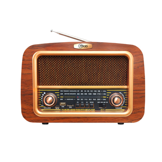 Radio retro Mlab 9470 Nostalgic con Bluetooth AM/FM/SW