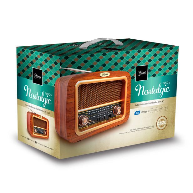 Radio retro Mlab 9470 Nostalgic con Bluetooth AM/FM/SW