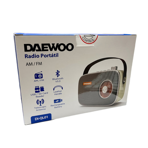 RADIO RETRO PORTATIL AM/FM DI-QL01 DAEWOO