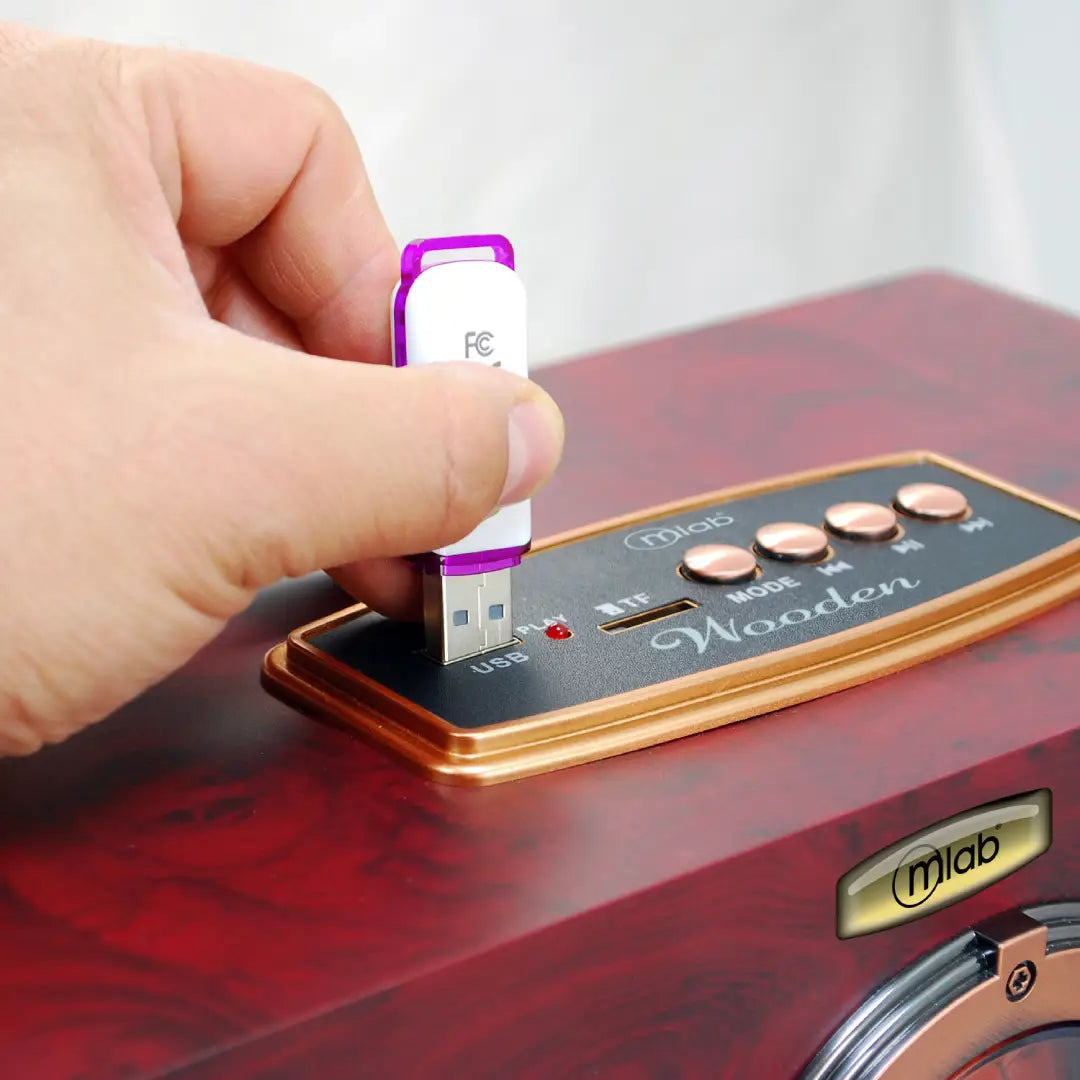 RADIO RETRO WOODEN MLAB 9461