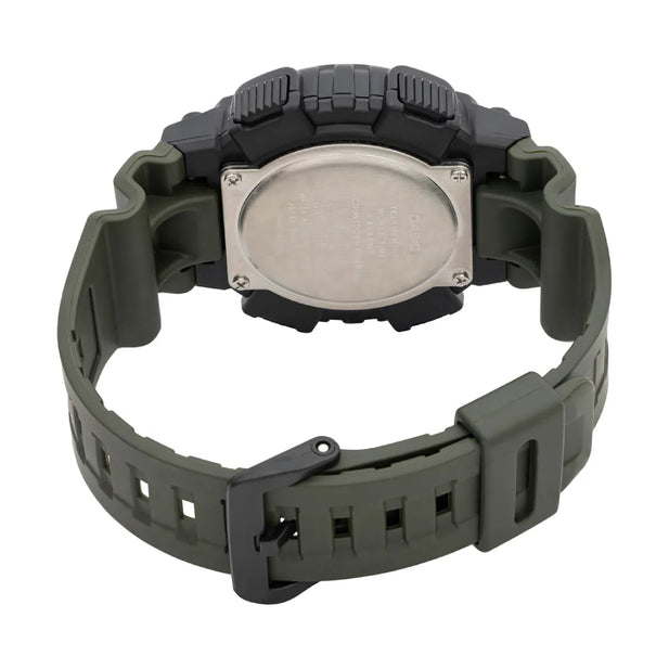 Reloj Casio AEQ-110W-3AVDF Hombre Ana-Digi Verde 100m Hora Mundial