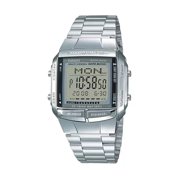 Reloj Casio DB-360-1ADF Hombre Digital Telememo 30 Acero 100m 10 Años