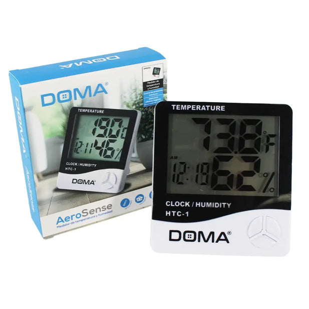RELOJ CON MEDIDOR DE TEMPERATURA Y HUMEDAD DOMA DM0053