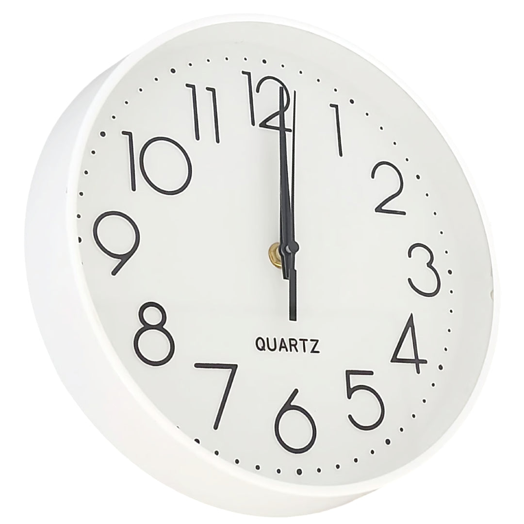 RELOJ DE PARED REDONDO BLANCO DBG1662