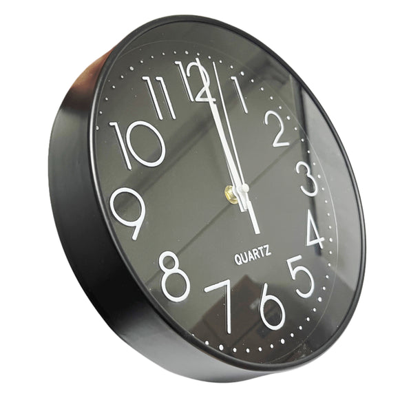 RELOJ DE PARED REDONDO ESFERA NEGRA DBG1661