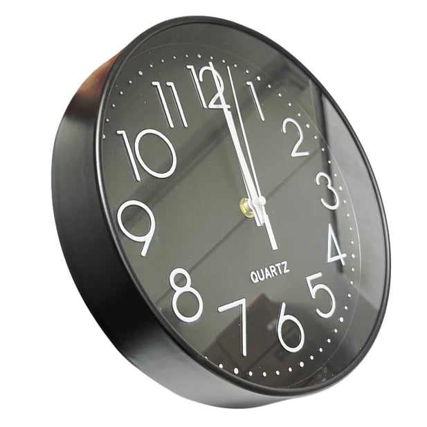 RELOJ DE PARED REDONDO ESFERA NEGRA DBG1661