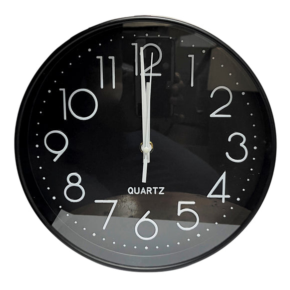 RELOJ DE PARED REDONDO ESFERA NEGRA DBG1661