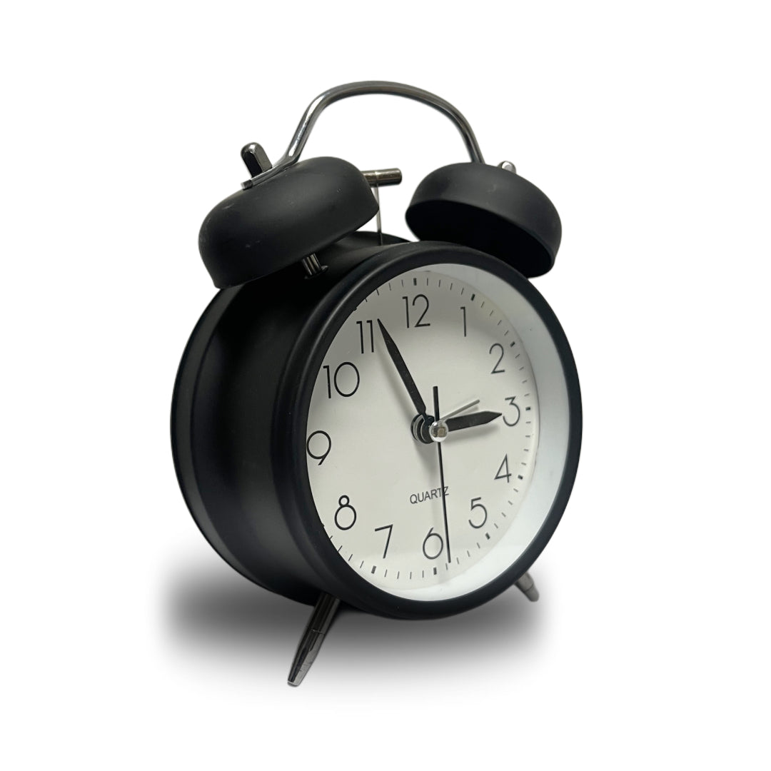 RELOJ DESPERTADOR CON CAMPANILLAS DBG1647BK