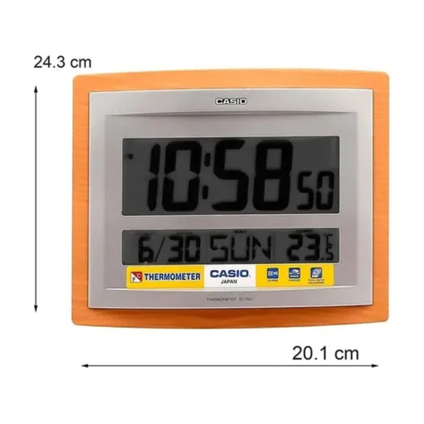 RELOJ DIGITAL PARED CASIO ID 15SA 5DF