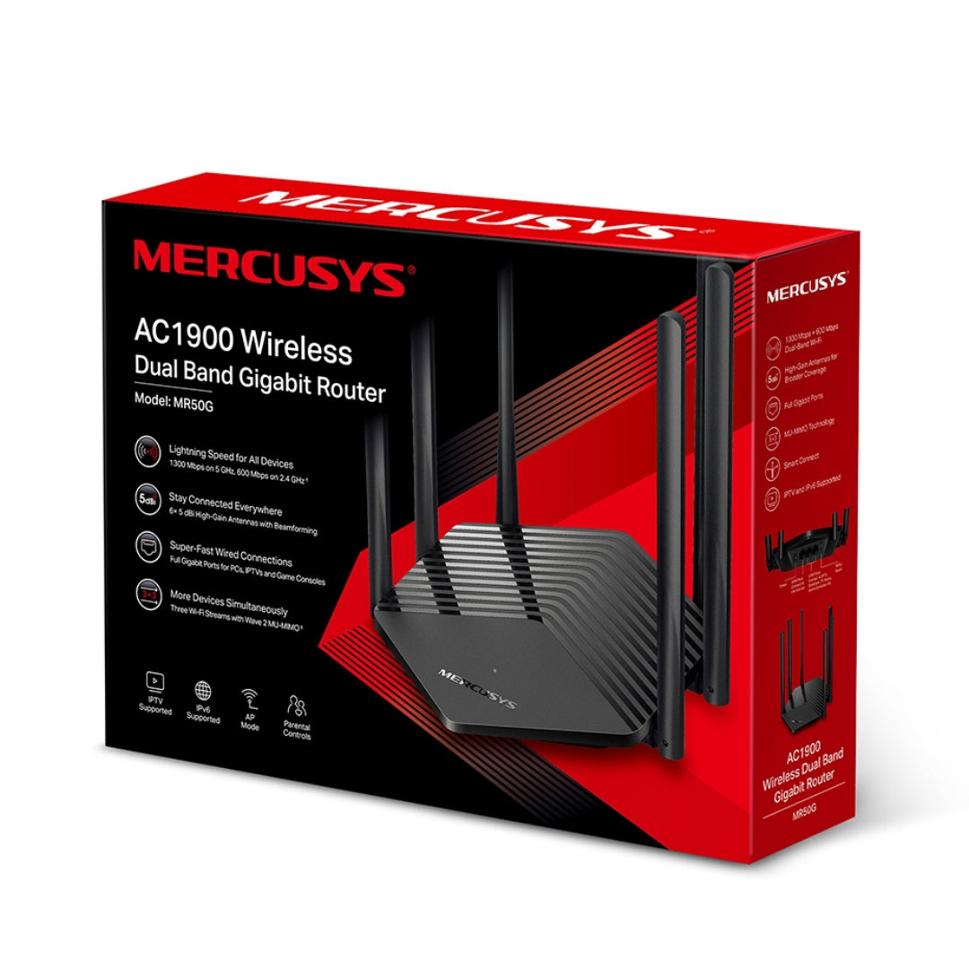 ROUTER MERCUSYS AC1900 DUAL BAND ( MR50G )