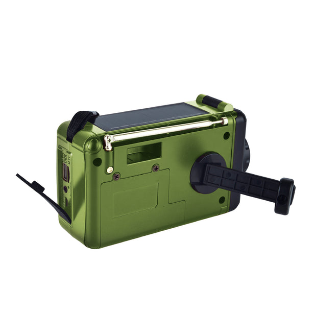 Radio Emergency Alert Recargable Solar Verde 9586