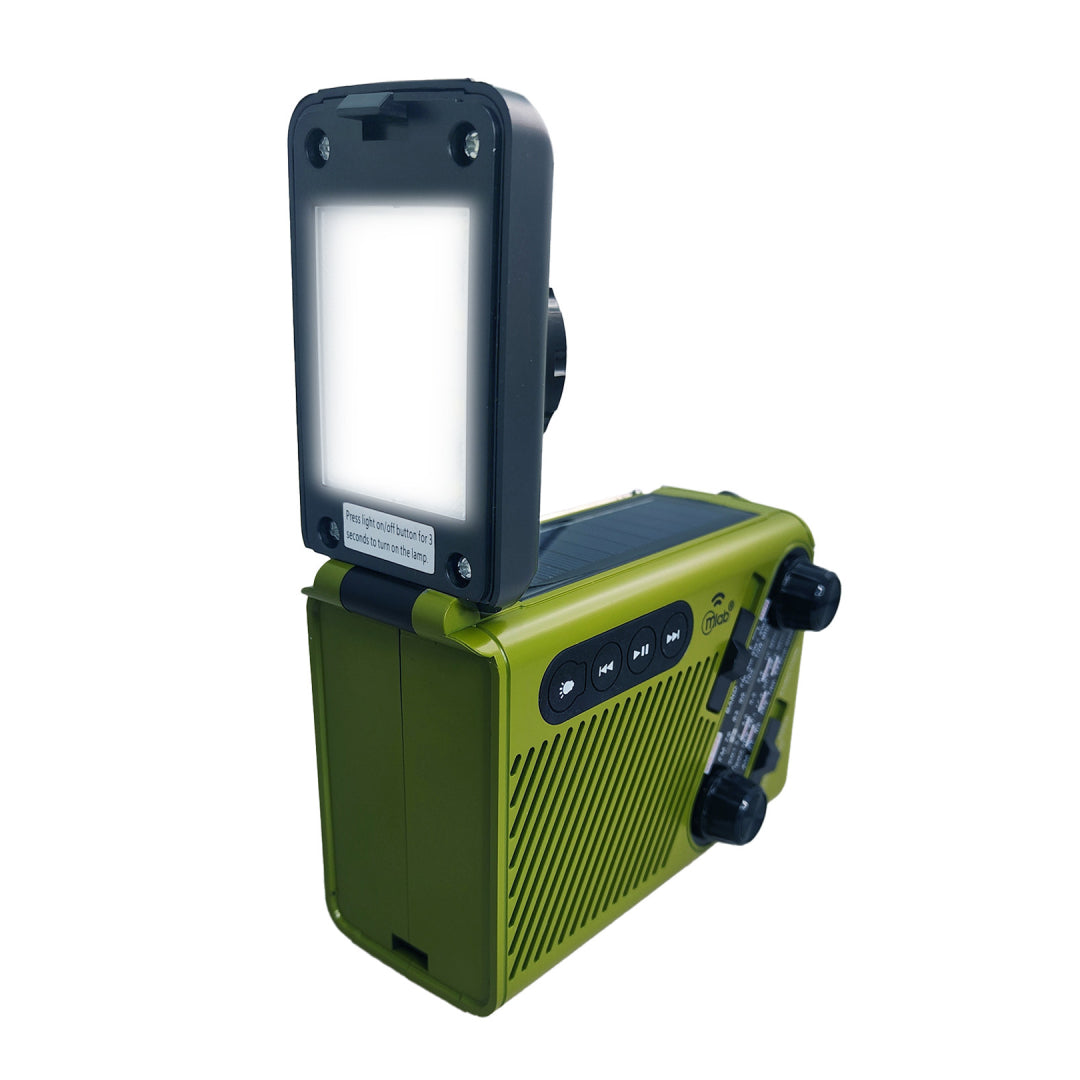 Radio Emergency Alert Recargable Solar Verde 9586