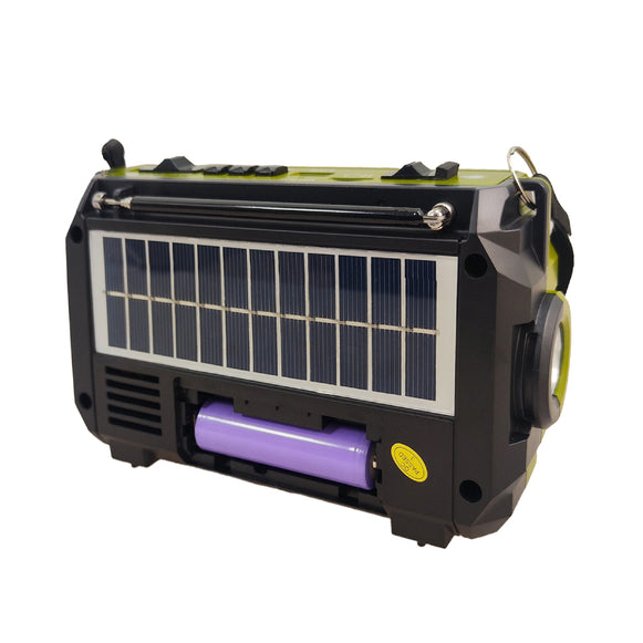 Radio Emergency Alert Recargable Solar Verde MLAB 9584