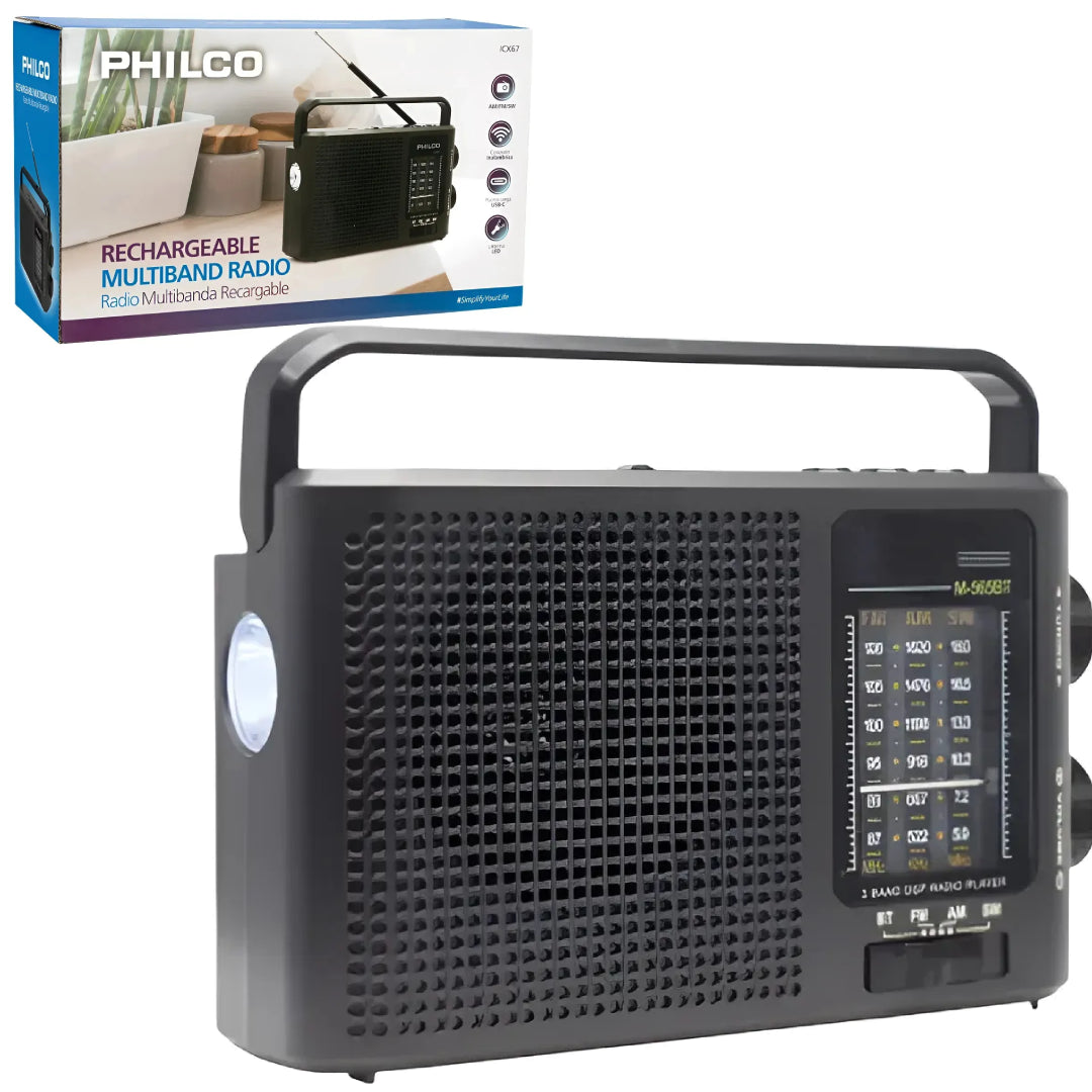 Radio Portátil BT AM/FM/SW ICX67 PHILCO