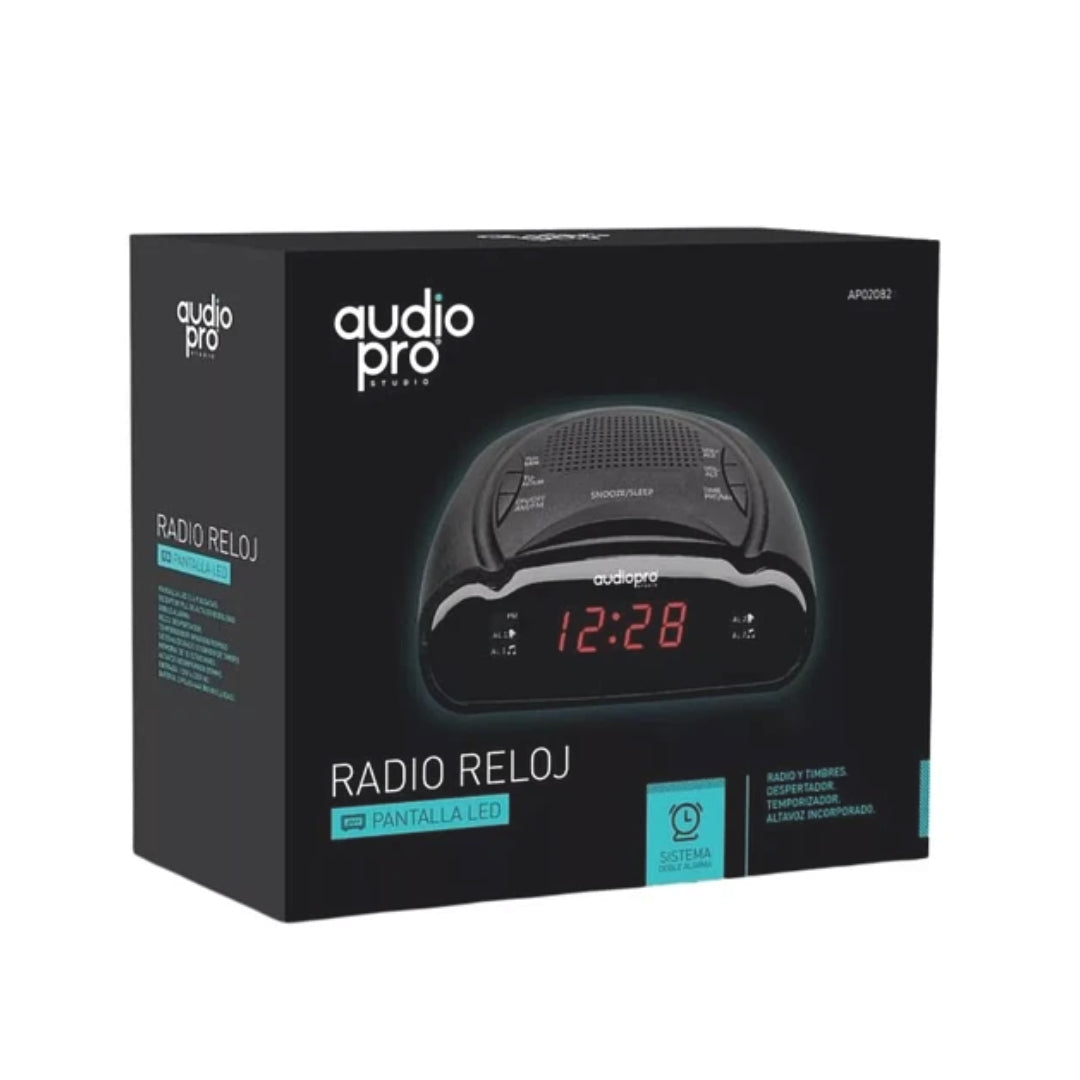 RADIO RELOJ-ALARMA DIGITAL PHILIPS NEGRO TAR3306 - Fotosol