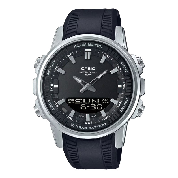 Reloj Casio AMW 880 1AVDF Hombre Anadigital Telememo Horario Mundial