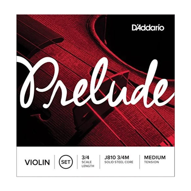 SET CUERDA DADDARIO Prelude Cuerdas Para Violin 3/4 Tension Media