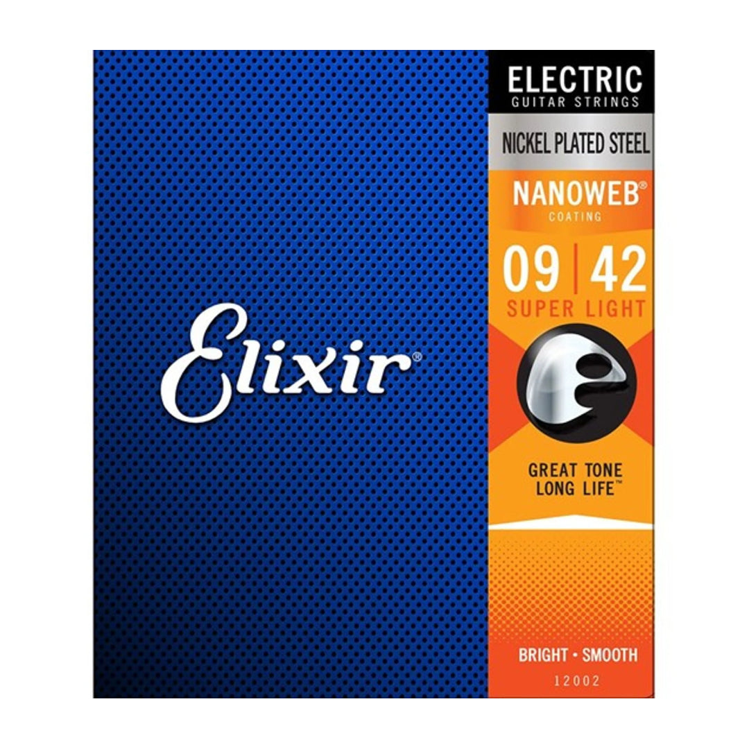 SET CUERDAS GUITARRA ELECTRICA NANOWEB 009 ELIXIR