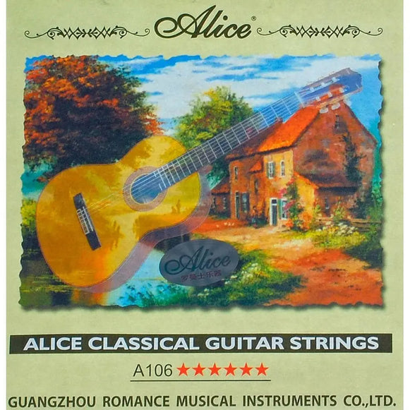 SET DE CUERDAS PARA GUITARRA CLASICA ALICE A106-H