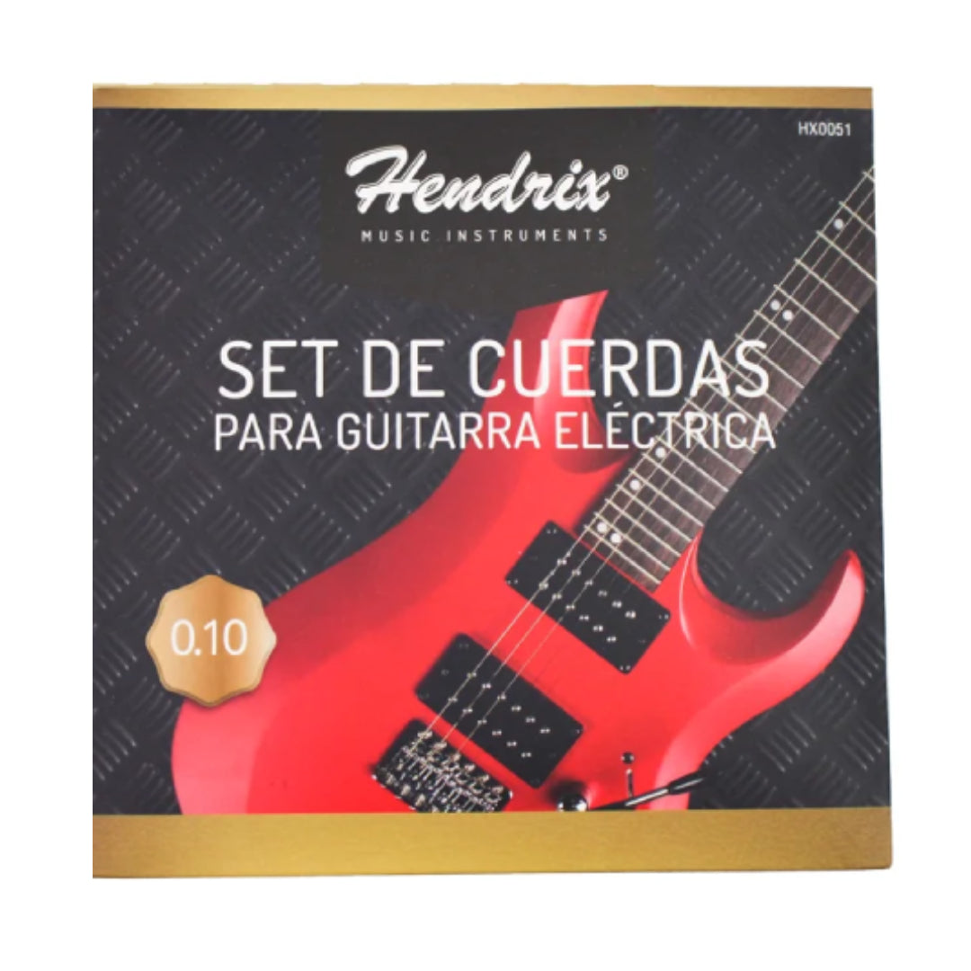 SET DE CUERDAS GUITARRA ELECTRICA 0.10 HENDRIX HX0051