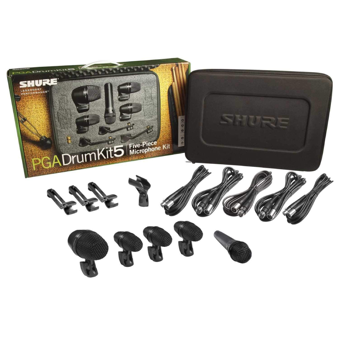 SET DE MICROFONOS PGA DRUM KIT 5 SHURE