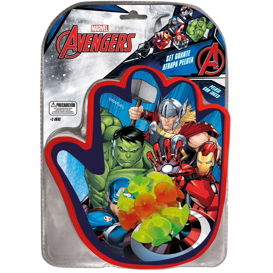 SET GUANTE ATRAPA PELOTA AVENGERS