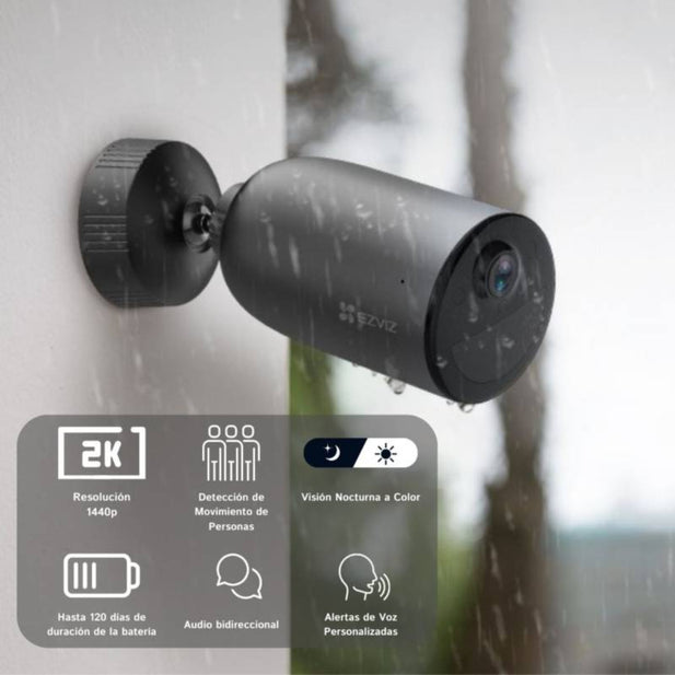 SMART CAMARA SEGURIDAD CON BATERIA (RECARGABLE) EB3 EZVIZ