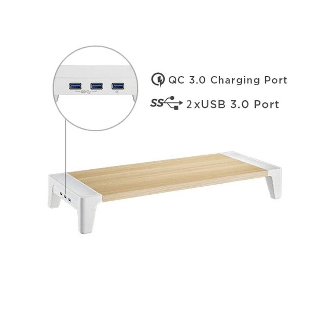 SOPORTE ELEVADOR DE MONITOR +USB MACROTEL MVSTB145