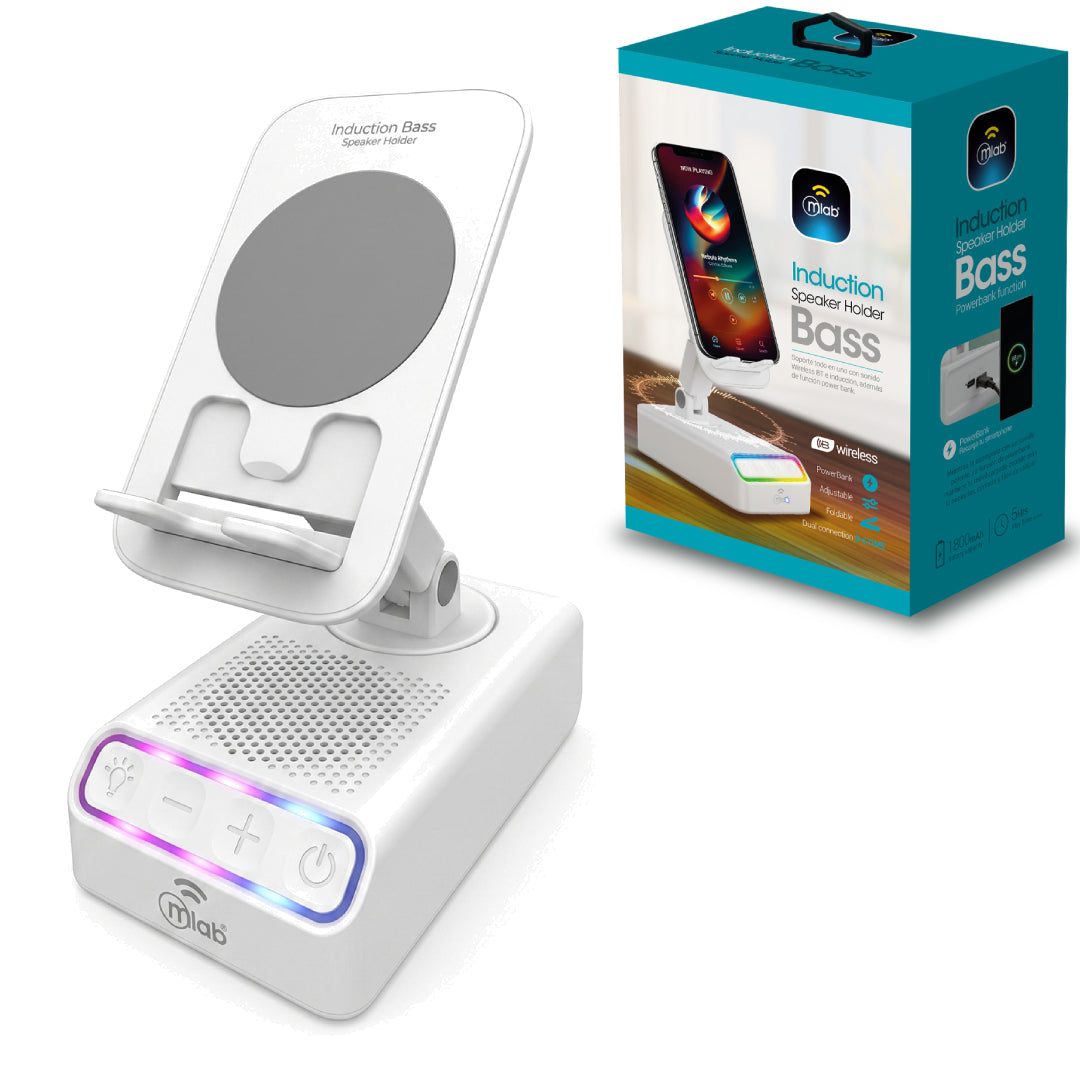 SOPORTE PARA ALTAVOZ DE INDUCCIÓN BLANCO MLAB 9679