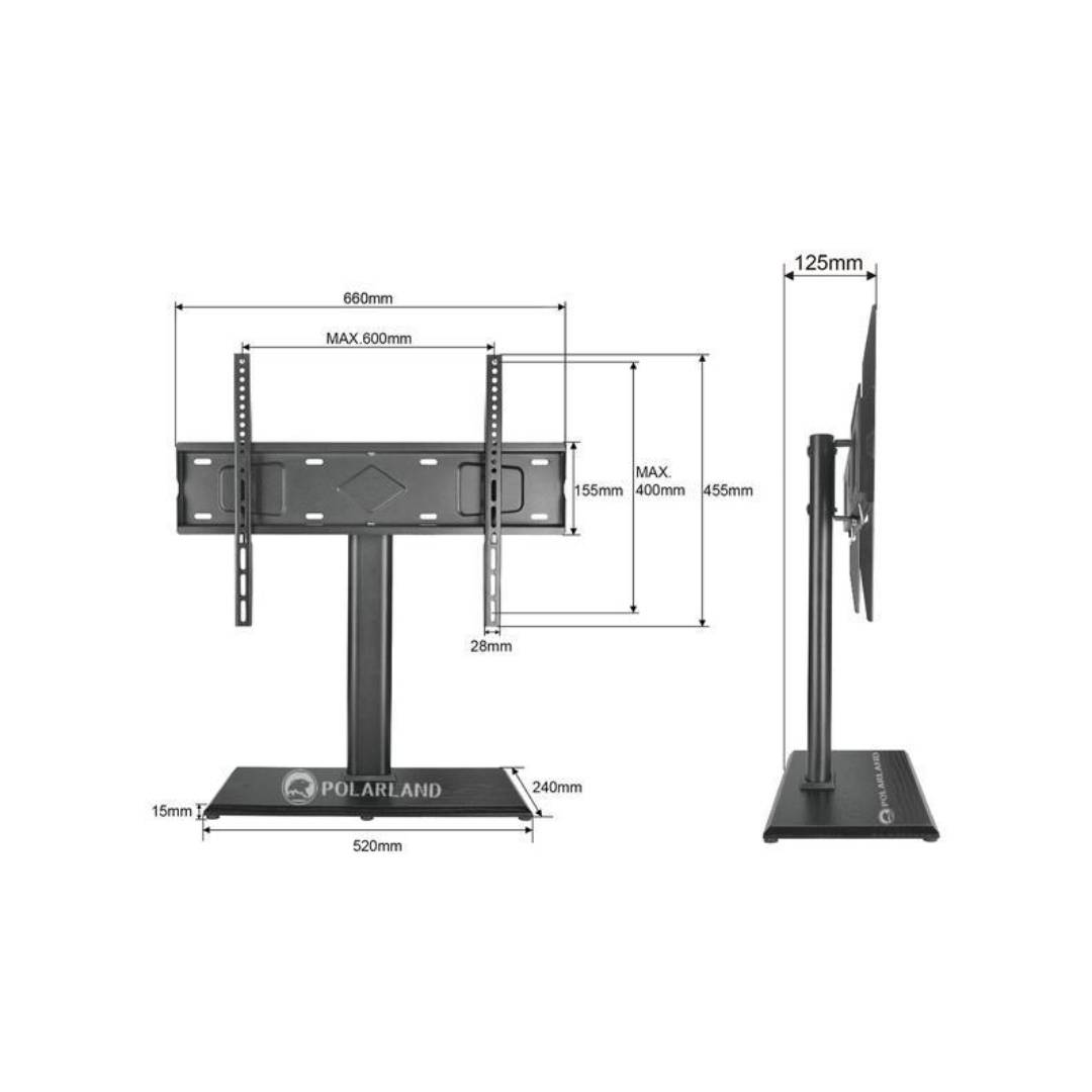 SOPORTE PARA TV 10-85" DE MESA POLARLAND PTS60FM