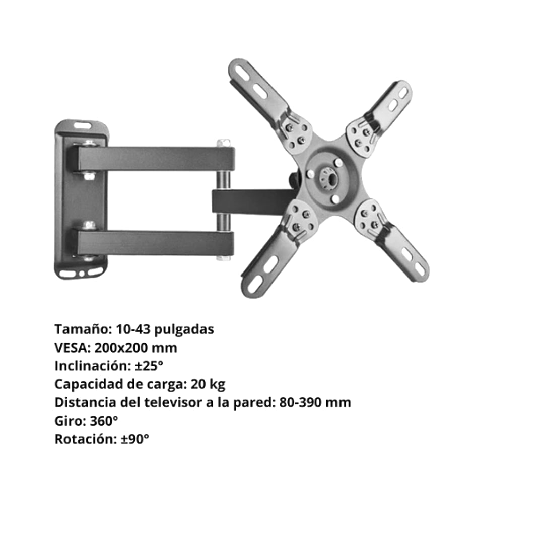 SOPORTE PARA TV DE BRAZO 10-50" POLARLAND PFM43