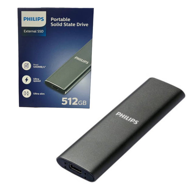 SSD EXTERNO PORTABLE 512GB PHILIPS