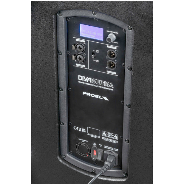 SUB BAJO ACTIVO 18" 1500W PROEL DIVASUB18A