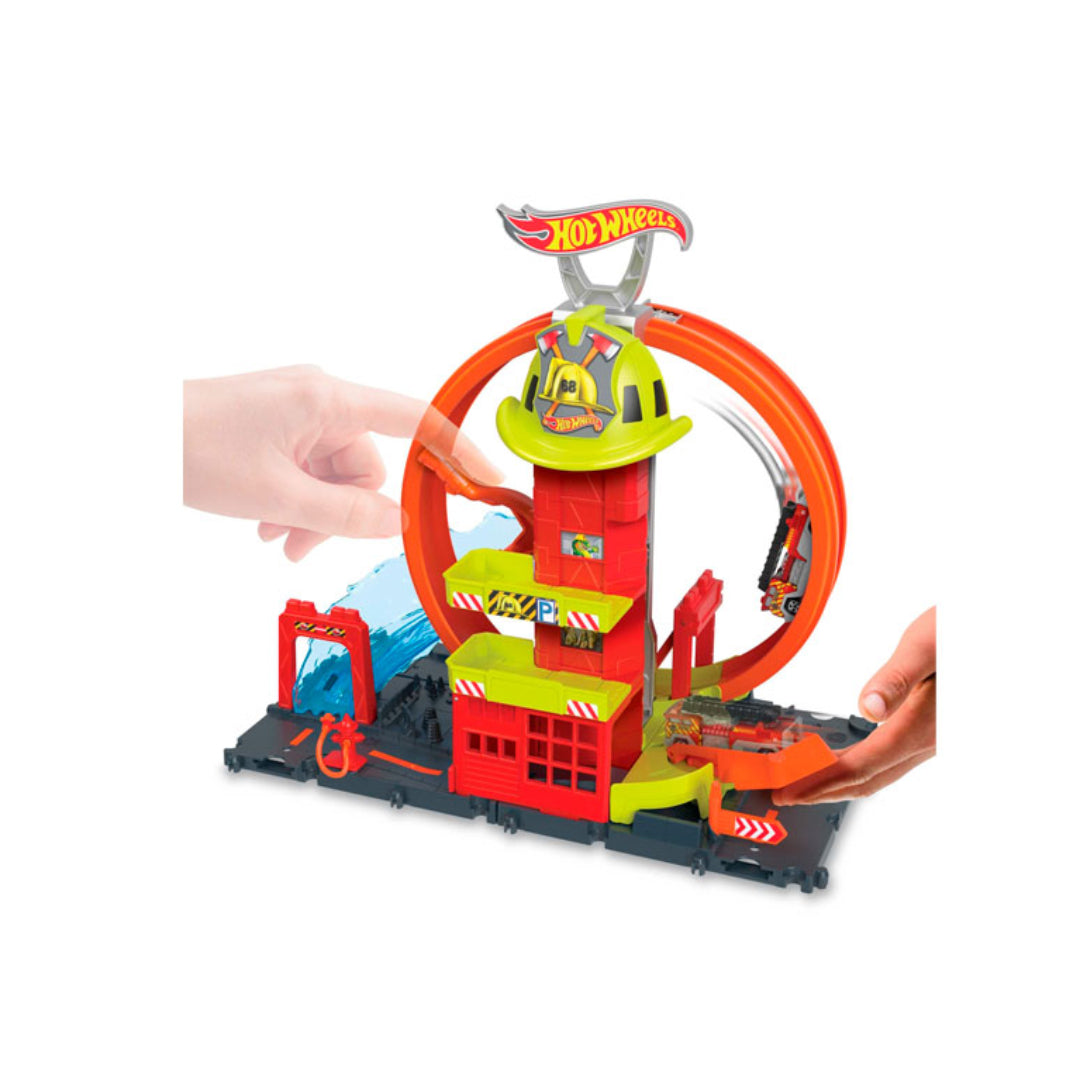 SUPERLOOP ESTACION DE BOMBEROS HOT WHEELS HKX41