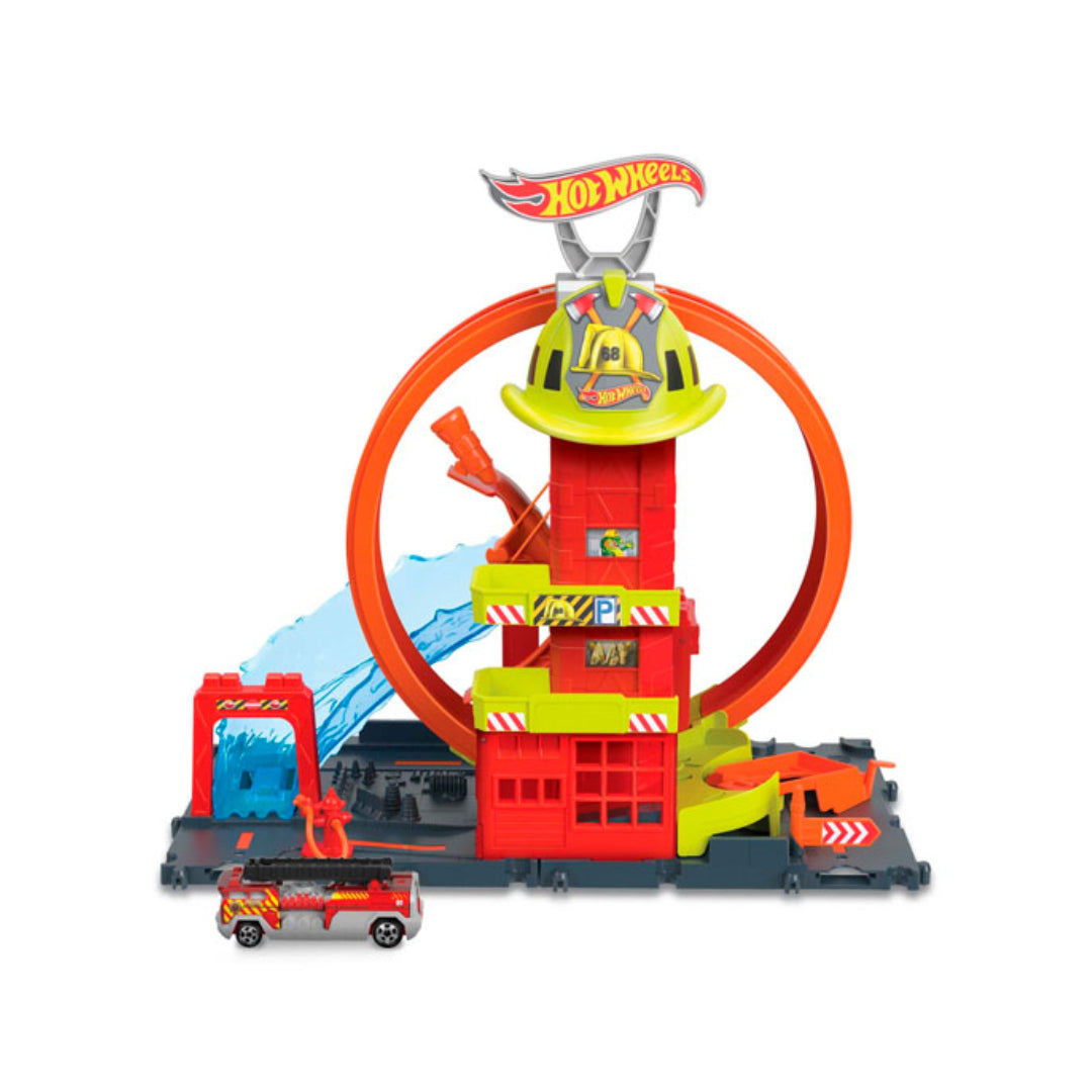 SUPERLOOP ESTACION DE BOMBEROS HOT WHEELS HKX41 Fotosol