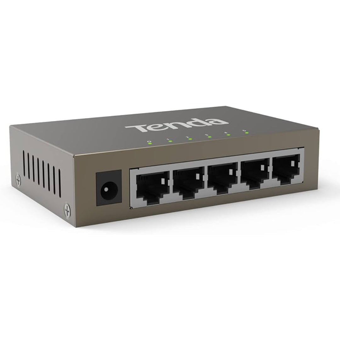 SWITCH 5 PUERTOS ETHERNET GIGABIT TEG1005D TENDA