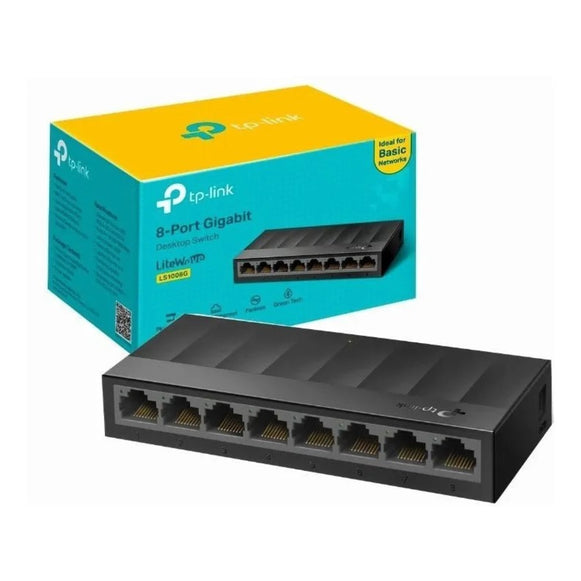 SWITCH 8 PUERTOS GIGABIT ETHERNET LS1008G TP-LINK