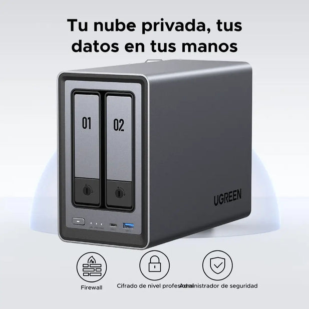 Servidor NAS de Escritorio de 2 bahías UGREEN NASync DXP2800