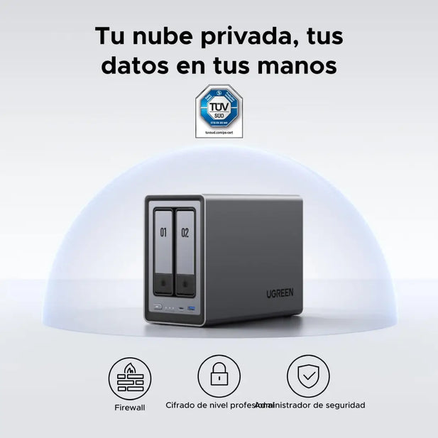 Servidor NAS de Escritorio de 2 bahías UGREEN NASync DXP2800
