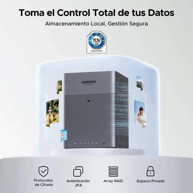 Servidor UGREEN NASync DH4300 Plus NAS de escritorio de 4 bahías