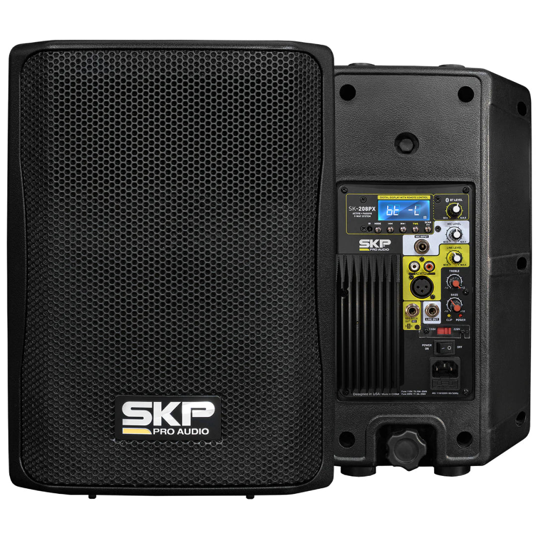Sistema de 2 vías Activo + Pasivo amplificado de 8" SK 208PX