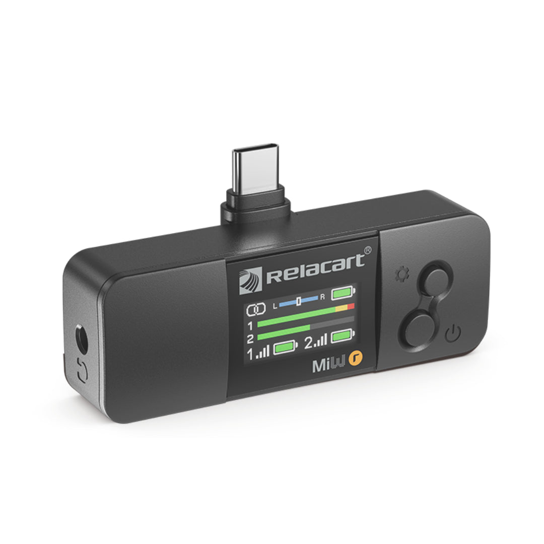 Sistema de Micrófono Inalámbrico Mini de Doble Canal MiW RELACART
